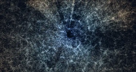 Animated flight through the cosmic web